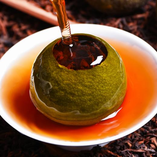 绿色铁罐装小青柑200克吉顺号新会小青柑桔普茶宫廷散茶拍2罐送手提袋