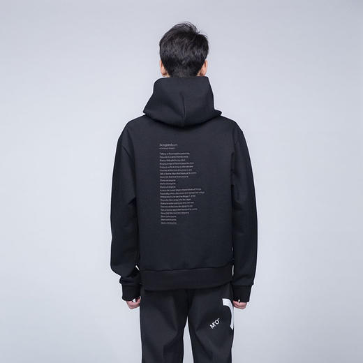 日本 Soe Cotton Hoodie Song Bird 歌词刺绣连帽卫衣 套头帽衫 商品图2