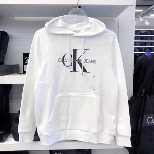 🇺🇸420！张艺兴同款！Calvin Klein/CK 新品男士字母Logo休闲连帽套头卫衣 商品图2