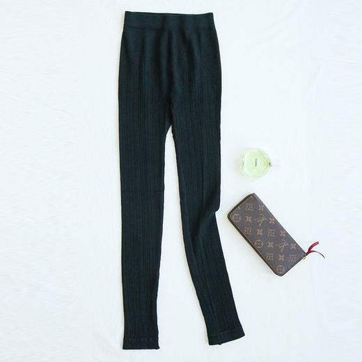 TG-TG01S103真丝保暖裤 美雅碧无缝发热打底裤高弹螺纹修身女裤 商品图5