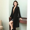 TC 0397双面羊毛大衣宽松系带呢子外套 商品缩略图3