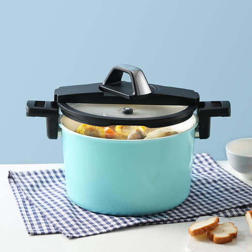 ABS爱彼此 马卡龙星球陶瓷防粘微压锅（6L） 商品图3