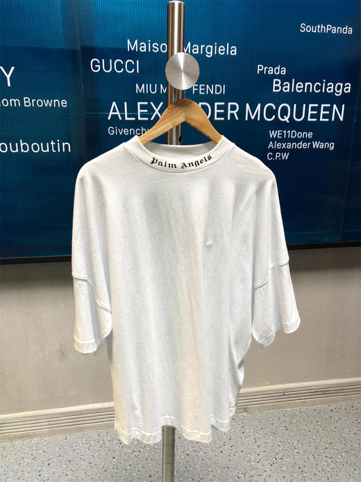 男女同款T恤 落肩蝙蝠袖 经典百搭不挑人 夏天穿上大logoT恤 商品图1