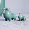 龙泉青瓷福牛生肖牛创意青瓷小摆件茶宠摆件陶瓷简约大牛小牛 商品缩略图4