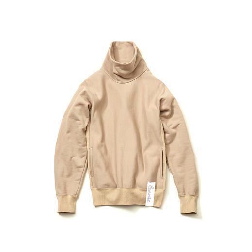 日本 Soe Neckwarm Sweat Shirt 复古拼接高领宽松保暖套头卫衣 商品图4