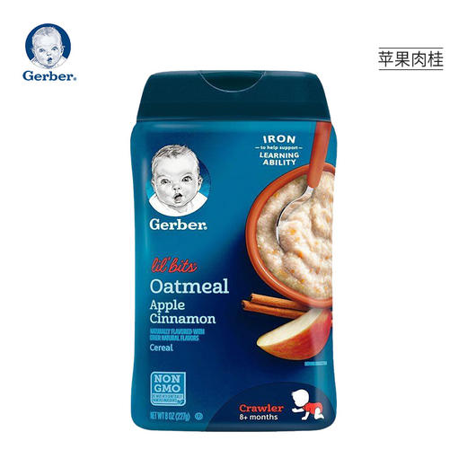 Gerber嘉宝 3段香蕉草莓谷物燕麦米粉227g 商品图2