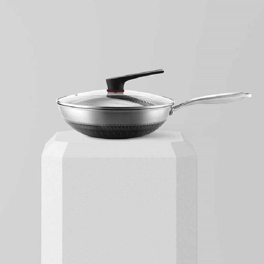 ABS爱彼此 蜂巢系列不锈钢炒锅（30cm） 商品图1