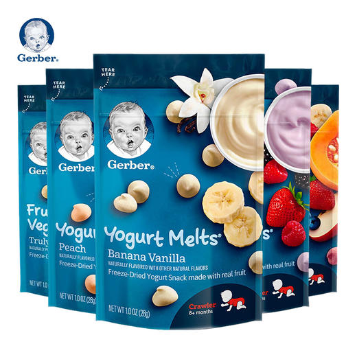 Gerber嘉宝 婴幼儿辅食酸奶溶豆28g 商品图0