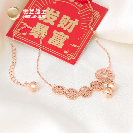招财转运五钱币银925脚链 商品图0