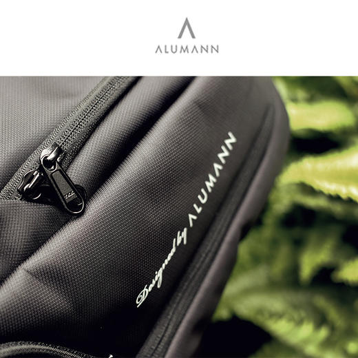Alumann/旅漫潮流双肩包男商务旅行大容量背包男高级简约书包AL-2008 商品图4