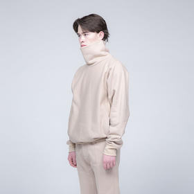 日本 Soe Neckwarm Sweat Shirt 复古拼接高领宽松保暖套头卫衣