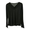 TG-TG03S167 秋冬真丝长袖V领打底衫 桑蚕丝内搭保暖上衣长袖 商品缩略图4