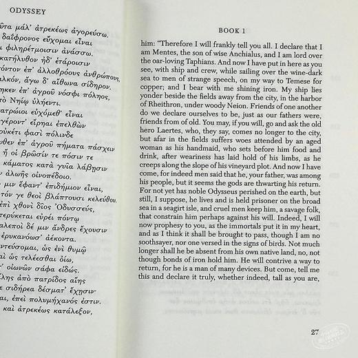 【中商原版】荷马 荷马史诗 奥德赛 卷1-12 Odyssey Volume I Books 1-12 英文原版 Homer 商品图7