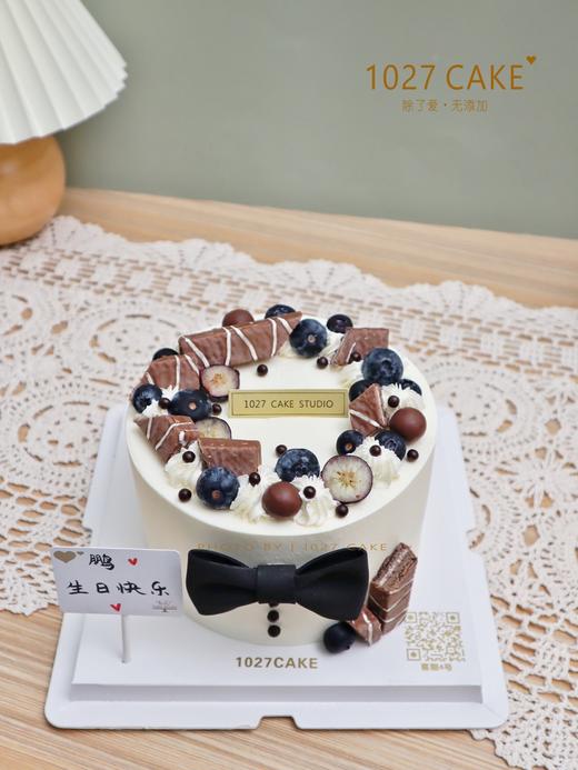 1027CAKE |  蝴蝶结领带 男士 简约款式蛋糕 巧克力装饰 商品图1