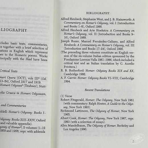 【中商原版】荷马 荷马史诗 奥德赛 卷1-12 Odyssey Volume I Books 1-12 英文原版 Homer 商品图4