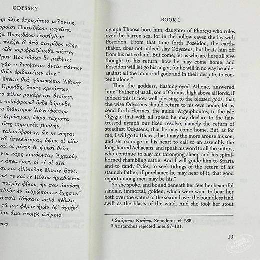 【中商原版】荷马 荷马史诗 奥德赛 卷1-12 Odyssey Volume I Books 1-12 英文原版 Homer 商品图6