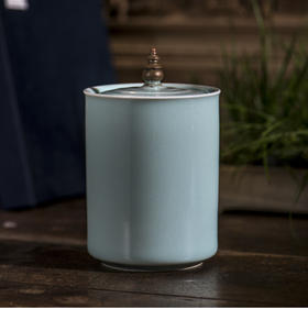 龙泉青瓷丨三潭印月茶叶罐 糖罐 陶瓷居家摆件艺术装饰礼品