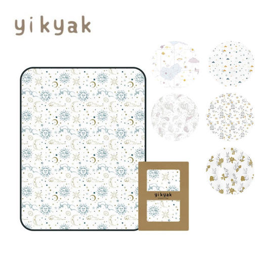 yikyak双面隔尿垫防水可洗透气婴儿童纯棉新生宝宝护理床垫大尺寸 商品图0