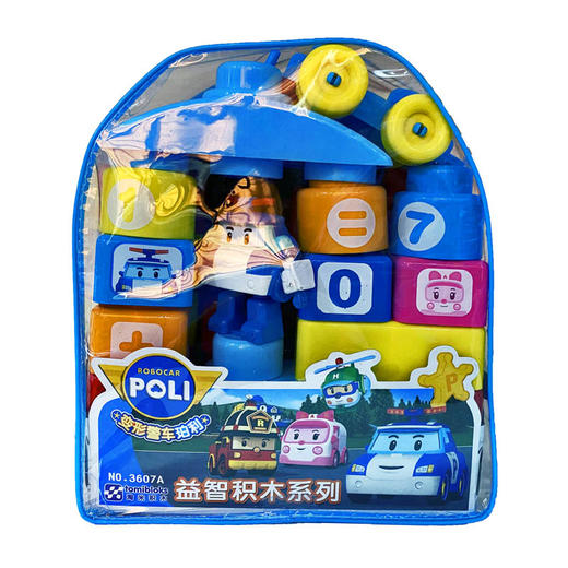 宏星-变形警车珀利益智积木 商品图0