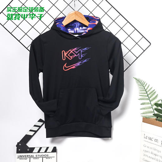 NIKE/耐克姆巴佩青少年足球运动连帽卫衣男DA5613010 商品图0