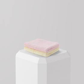 ABS爱彼此 弹芯科技乳胶亲肤洗脸巾 2条装