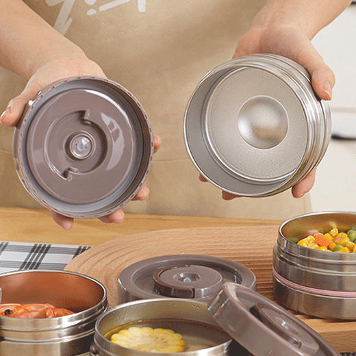 MAPS（美派斯）便携式双真空保温饭盒FH01-2200 独立餐杯设计不串味更健康 商品图4