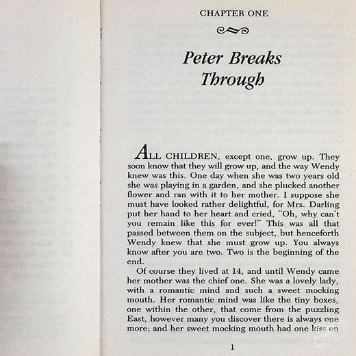 【中商原版】小飞侠 彼得潘 Peter Pan 英文版 正版英文原版 正版 詹姆斯 巴里 J M Barrie 世界经典文学 商品图4