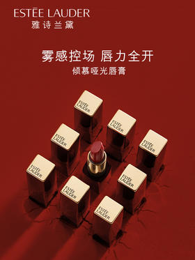 【中欧班列精选】Y lpy美国雅诗兰黛口红333限量版枫叶红唇膏倾慕丝绒哑光420豆沙色3.5克