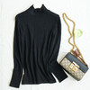 TG-TG03S164 秋冬真丝无缝发热保暖上衣 半高领修身螺纹弹力打底衫 商品缩略图8