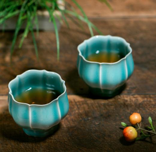 龙泉青瓷粉青莲花杯陶瓷家用功夫茶具主人杯品茗杯 商品图0
