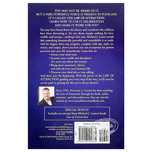 预售 【中商原版】吸引力法则 Law of Attraction The Science of Attracting More of What You Want 英文原版 Michael J Losi 商品图1