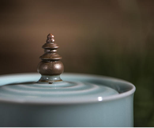 龙泉青瓷丨三潭印月茶叶罐 糖罐 陶瓷居家摆件艺术装饰礼品 商品图3