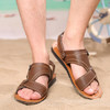 【服饰鞋包】夏季男士凉鞋休闲防滑沙滩鞋男头层牛皮拖鞋 商品缩略图1