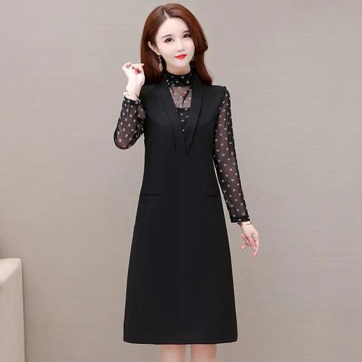 WE TYH21866修身显瘦长袖印花连衣裙 商品图0