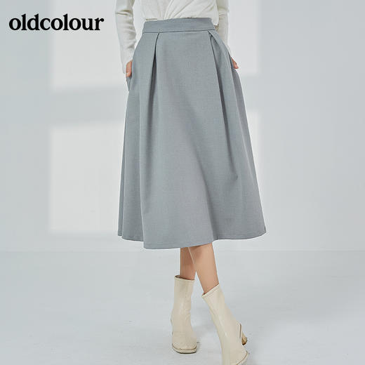 oldcolour2021秋季时尚气质温柔风半身长裙BN31063044 商品图1
