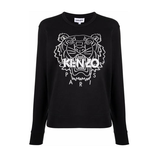 KENZO 高田贤三 经典大虎头 女士卫衣 黑色 FB62 SW820 4XH 99 商品图0