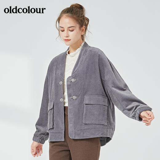 oldcolour2021秋季商场同款休闲百搭中外套女N34042437 商品图3