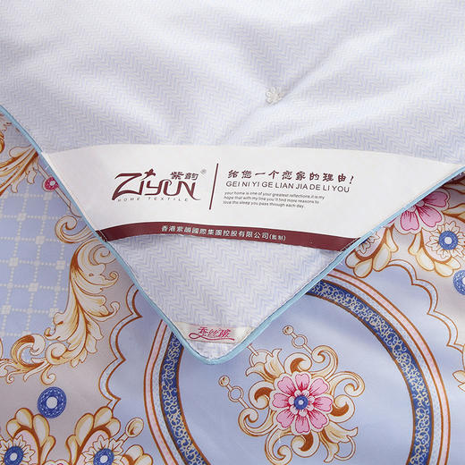 【紫韵家纺】莱赛尔金典蚕丝被形象银色方形盒 商品图6