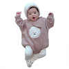 婴儿连体衣服长袖男童秋新生儿女宝宝秋冬卫衣加绒包屁衣三角爬服 商品缩略图4