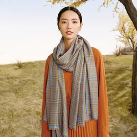 丝羊毛围巾-韶华