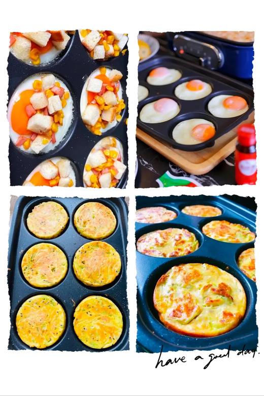 来自英国的创意小家电 「摩飞」多功能一体料理锅｜煎 烤 烙 蒸 煮 焖 功能齐全 轻油少烟 不粘锅 3档火力 操作简单  高配6个烤盘 满足不同的需要 在家也能享受不同的美食（增加新款MR9099） 商品图13