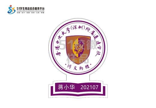 定制香港中文大学（深圳）附属道远学校熨烫校徽贴胸章缝制包邮51 商品图2