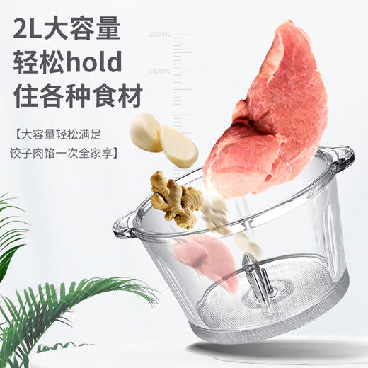 现货新款批发直播OEM多功能绞肉机3L不锈钢绞肉机2L玻璃料理机 商品图3
