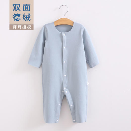 2021冬款儿童内衣保暖聚热背心无痕德绒爬服对开连体 商品图3