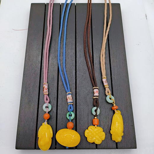 蜜蜡毛衣链一套（吉祥4件套） 商品图0