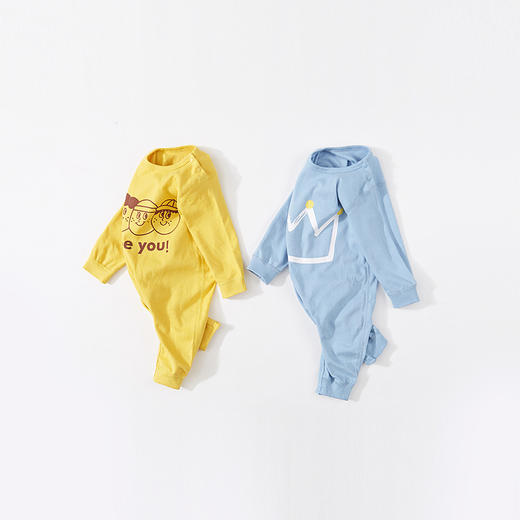 婴幼儿长袖连体衣秋装男新生儿连身衣服纯棉女宝宝哈衣爬服春秋款 商品图1