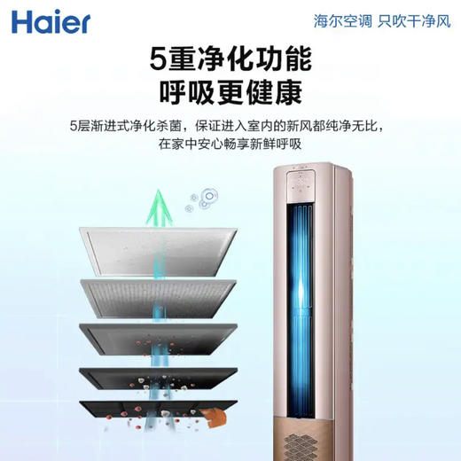 海尔（Haier）空调KFR-72LW/12LBA81VU1(金) 商品图5