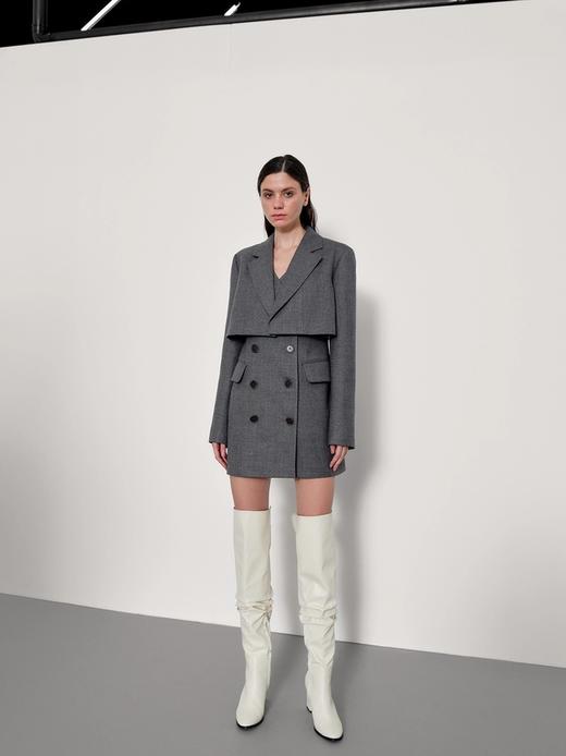 假两件双排扣西服 商品图1