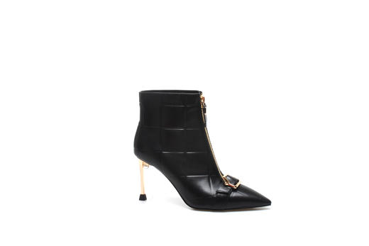 豪麟名鞋奥莱迪嘉女装胎牛皮革时尚雅致靴DJQQA12WN012黑色 原价2960元 商品图0