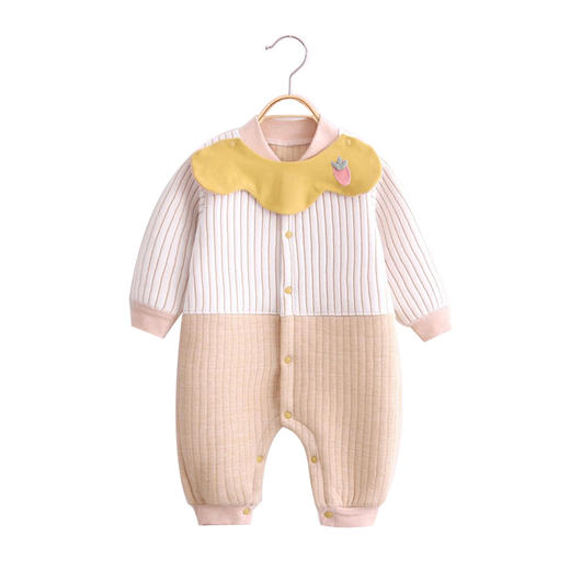 宝宝连体衣服保暖棉新生儿睡衣网红婴儿女装男哈衣外出超萌 商品图3